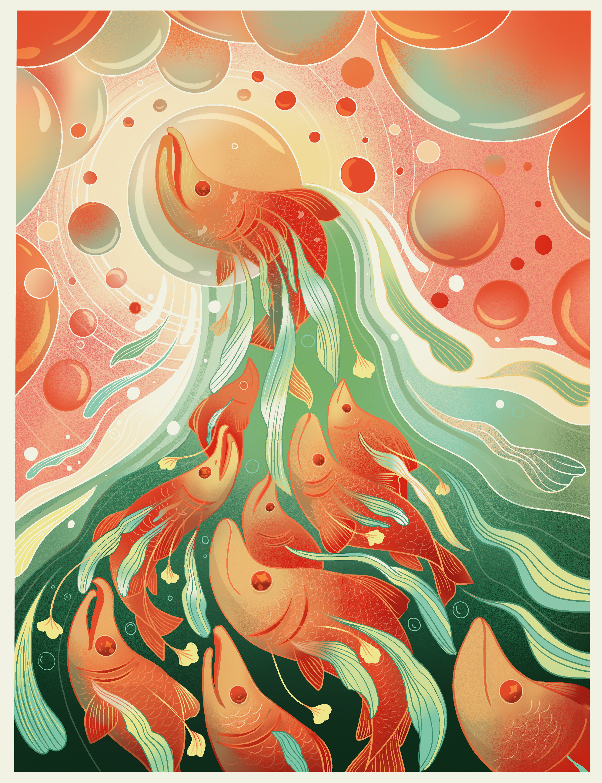 Madreporas — illustration for Migala magazine