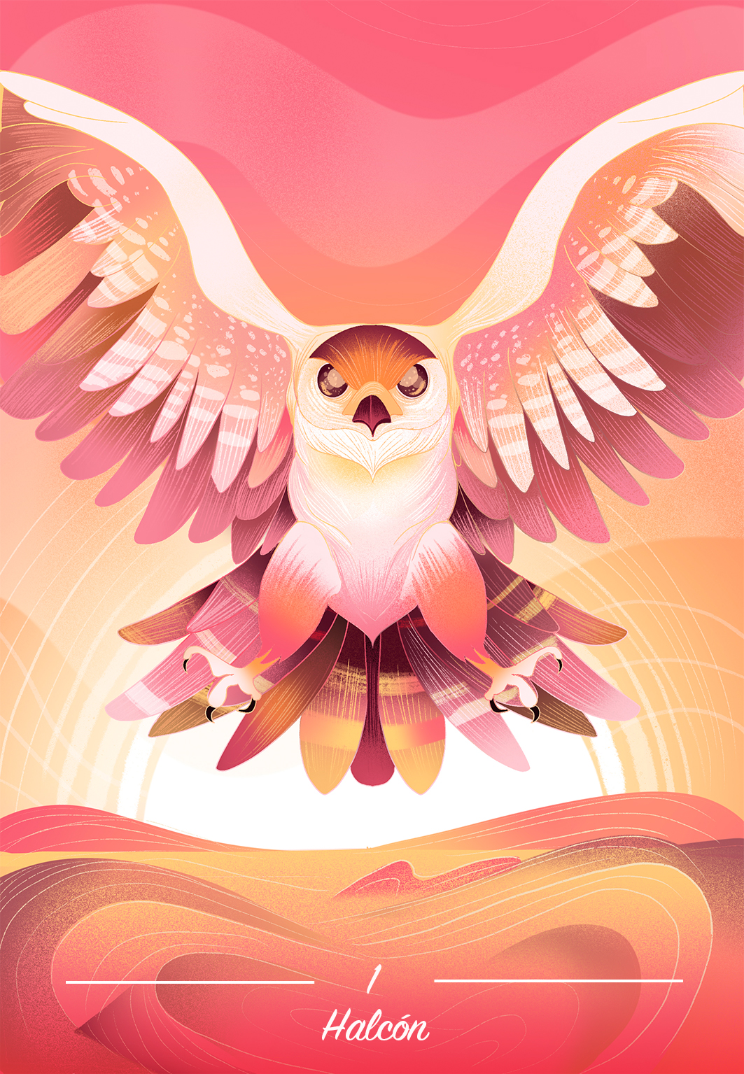 Illustration of a hawk